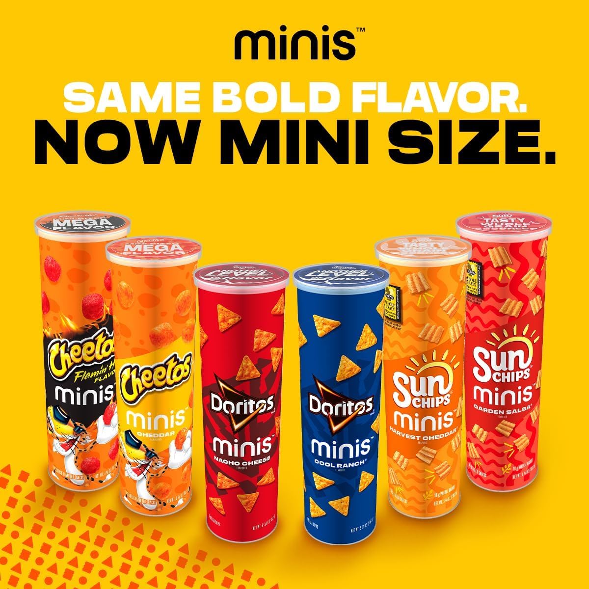 Cheetos Minis Canisters, Cheddar, 1.5 Ounce (Pack Of 12)