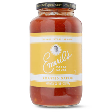 Emeril Lagasse Pasta Sauce Roasted Garlic 25 Oz Jar Gourmet Sauce for Pasta, Spaghetti, Pizza & More