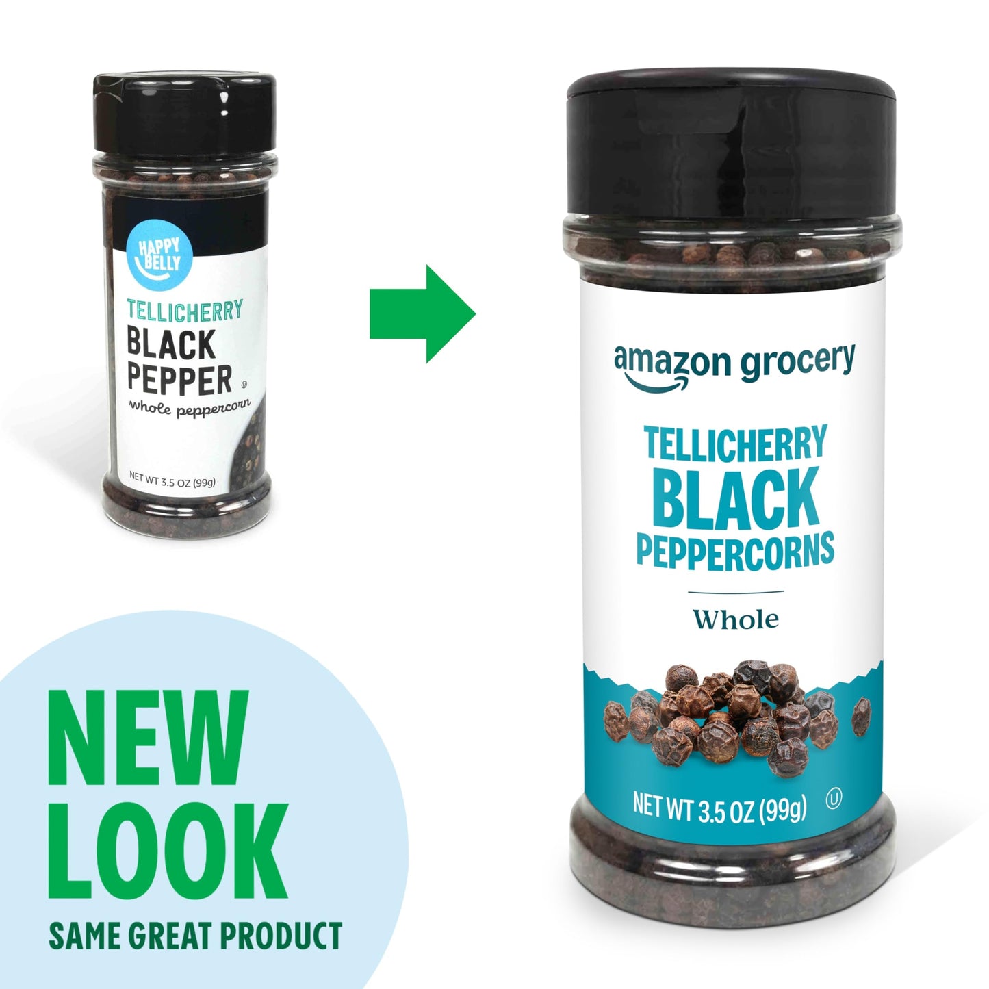 large online retailer Grocery Tellicherry Whole Black Peppercorns, 3.5 Oz, Pack of 1