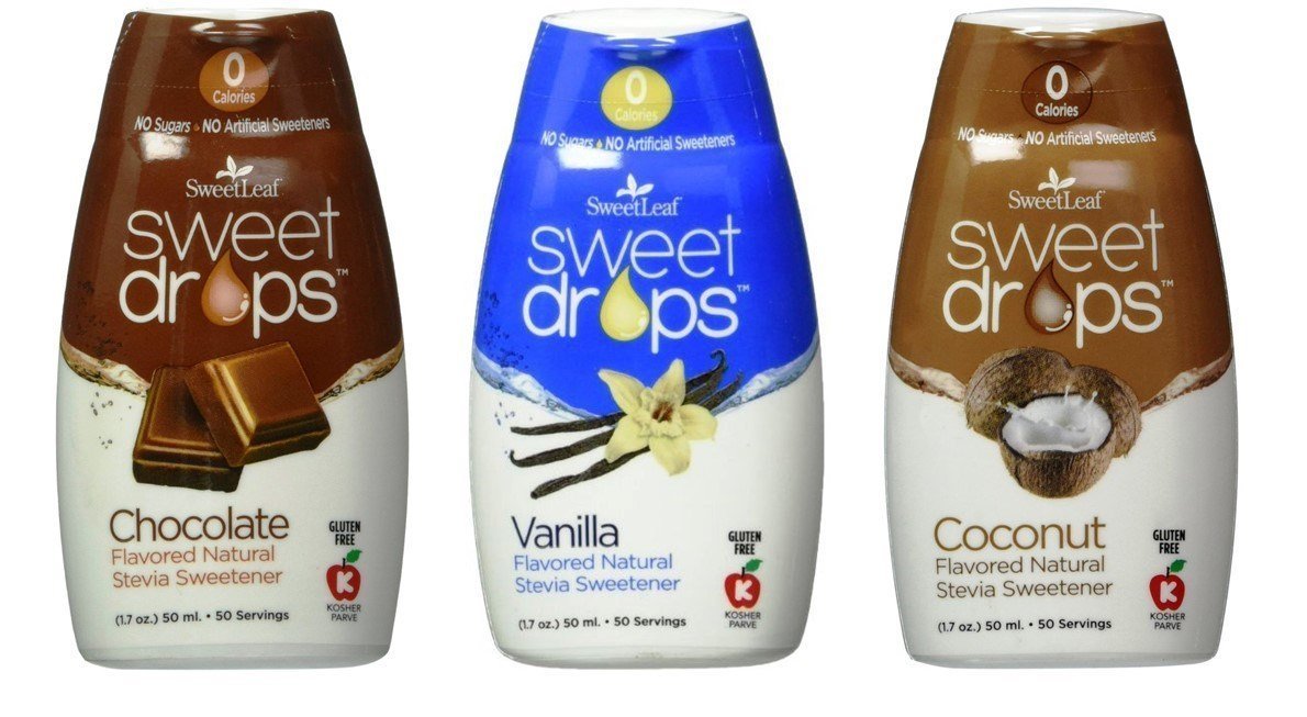 SweetLeaf Sweet Drops Flavored Stevia Liquid Sweetener, Zero Calories, Keto Friendly, Variety Pack, 1.7 Fl Oz (Pack of 3)