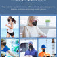 Huheta 50 Packs Kn95 Face Mask, 5-Layer Face Mask Filter Efficiency=95% (Black)