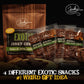 Jerky.Com'S Classic Exotic Jerky Variety Pack - Jerky Variety Pack With 4 Types Of Jerky - Buffalo, Wild Boar, Venison Jerky, An