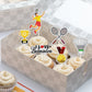 Mefeng-Badminton Theme Cupcake Toppers-Trophy-Racket-Medals-Badminton-I Love Badminton Sign-Funny Kit Ball Games Cupcake Toppers
