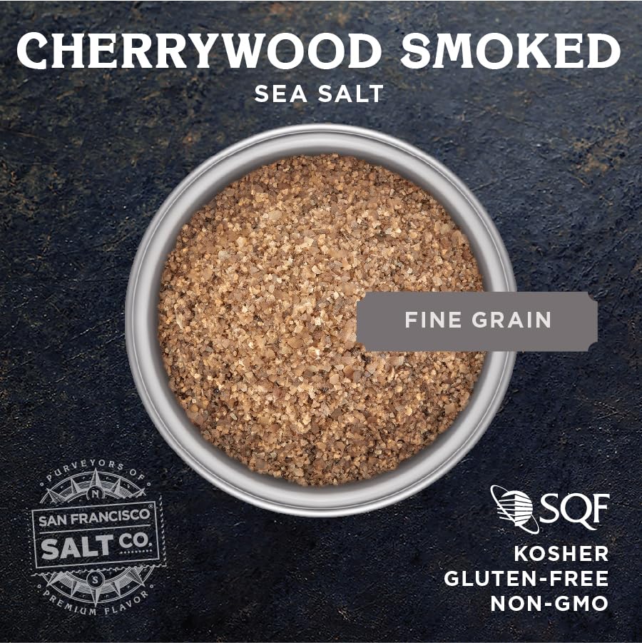 San Francisco Salt Company Cherrywood Smoked Sea Salt - Fine Grain, 5 oz.