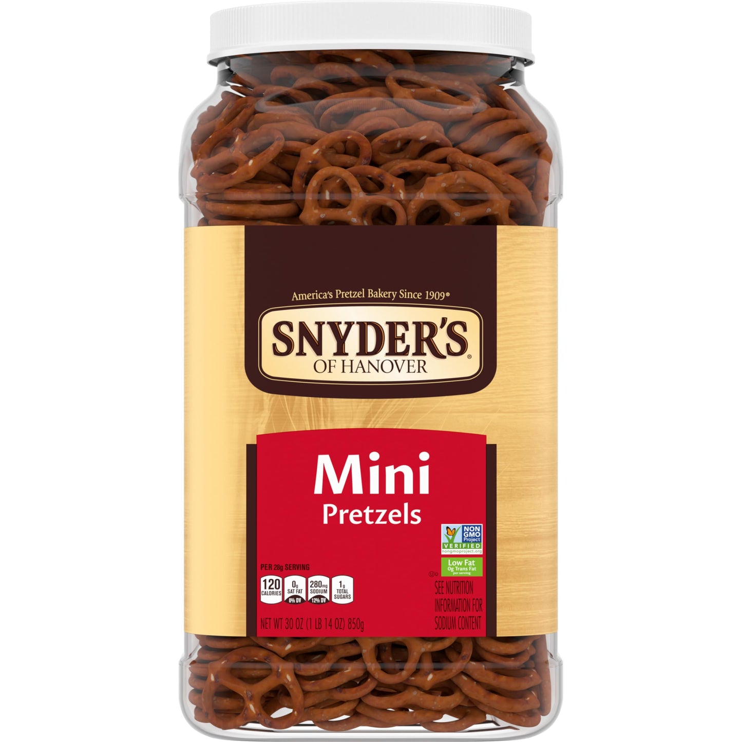 Snyders of Hanover, Mini Pretzels, 30 Oz Canister