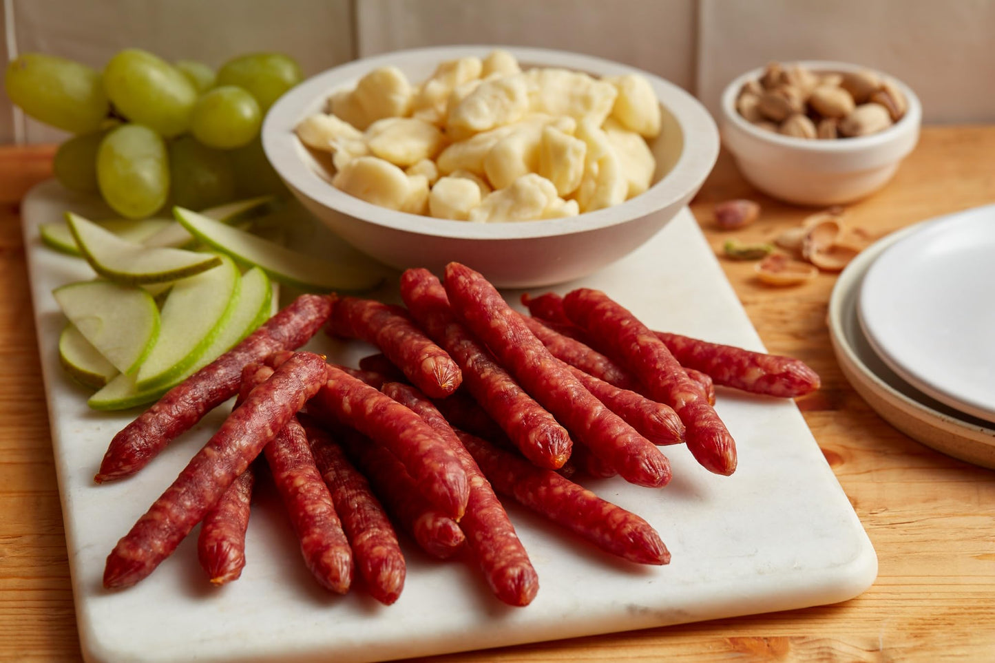 Olli Salumeria, Preservative-Free Salaminis, Salami Bites, Classic - With Garlic, Salt, And Pepper (2.6 Oz, 3 Pack)