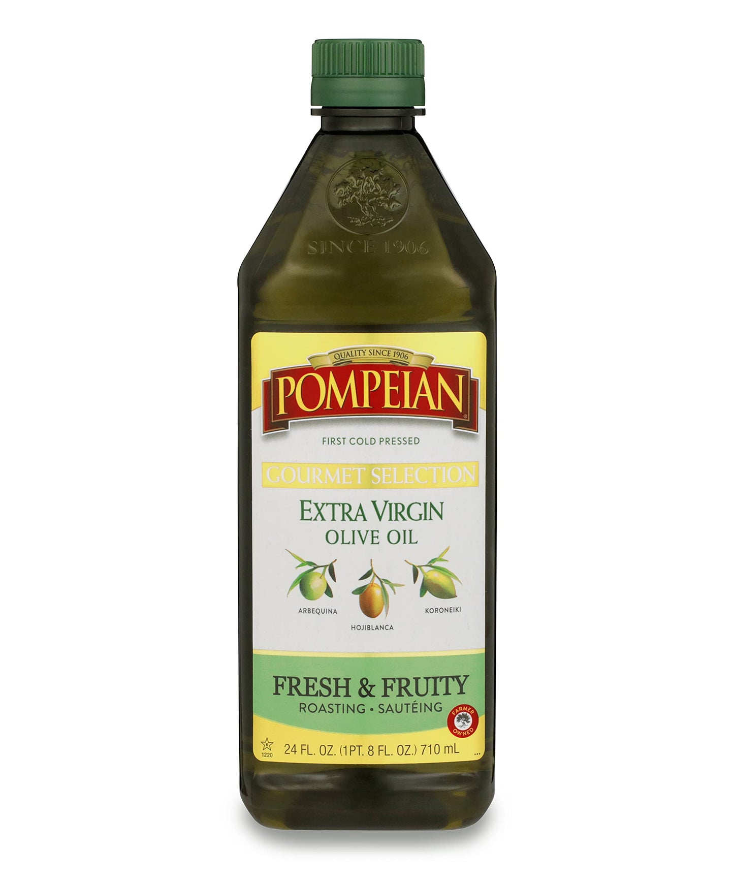 Pompeian Gourmet Selection Extra Virgin Olive Oil, First Cold Pressed, 24 Fl Oz