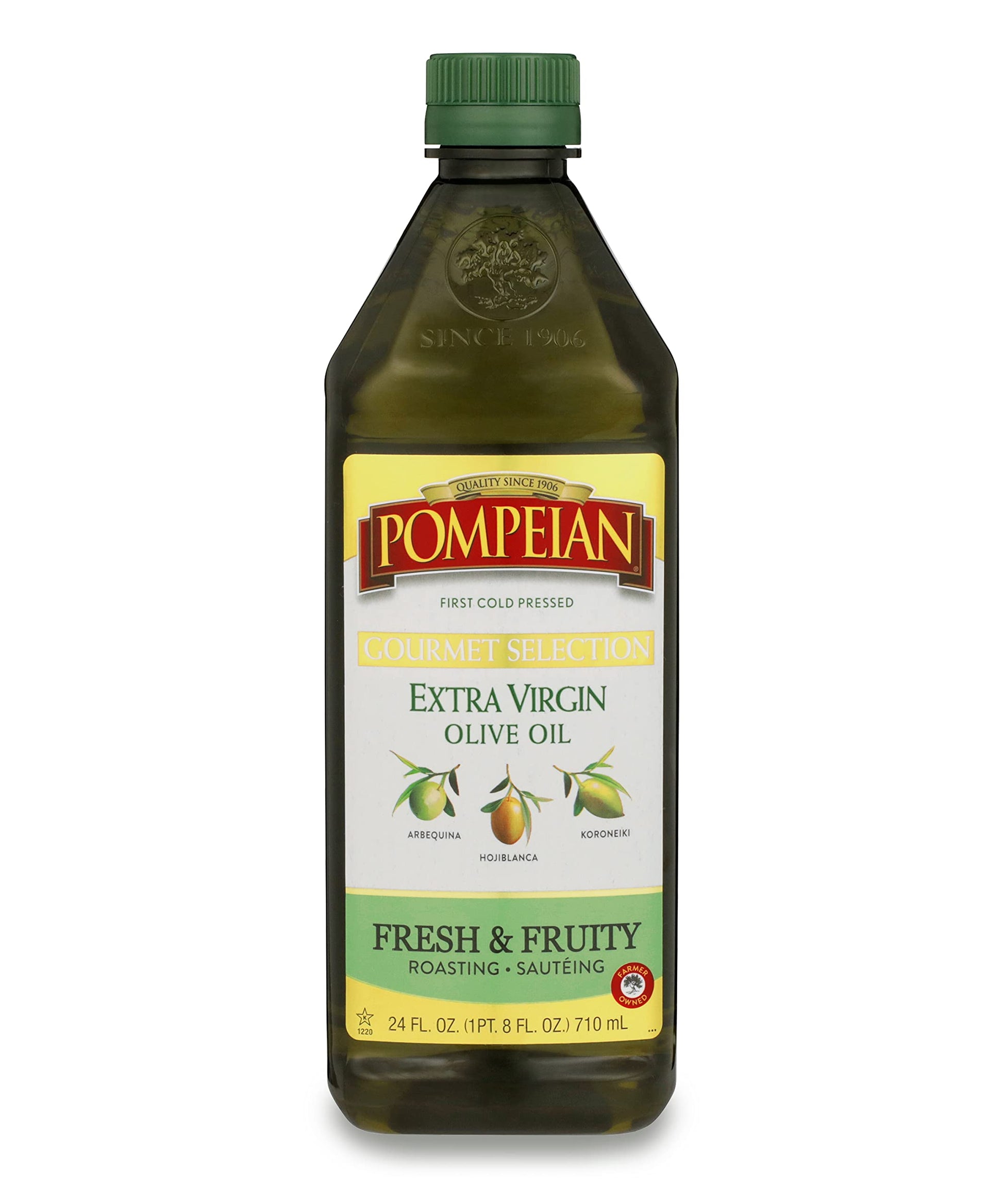 Pompeian Gourmet Selection Extra Virgin Olive Oil, First Cold Pressed, 24 Fl Oz