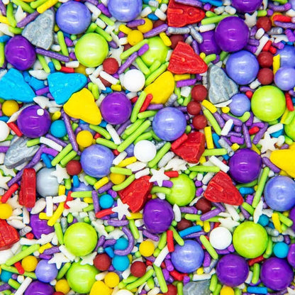 Rocket Galaxy Sprinkles, Edible Cosmic Outer Space Sprinkles for Cake Decorating Jimmies, Nonpareils, Sugar Pearls, Rocket Quins