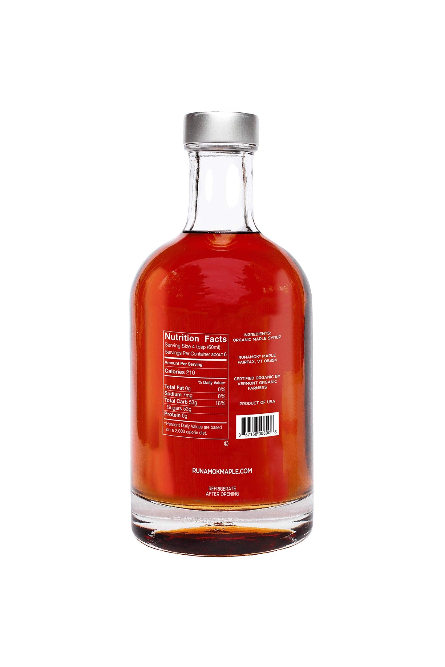 Runamok Organic Maple Syrup - Sugarmakers Cut, Grade A, Amber Color, 12.7 Fl Oz, Pure & Natural Pancake Syrup