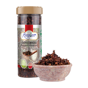 Ramaroma Cloves Whole (Laung) 3.5Oz (100G) Great For Food, Tea, Hand Selected, Spice, ~ All Natural | Non-Gmo | Vegan | Gluten F
