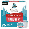 Caribou Coffee Mahogany, Single-Serve Keurig K-Cup Pods, Dark Roast Coffee, 96 Count