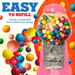 American Gumball Company - Metal 11-Inch Retro Style Pink Gumball Machine, Made For 0.62 Inch Gumballs, Candy Or Nuts, Accepts A