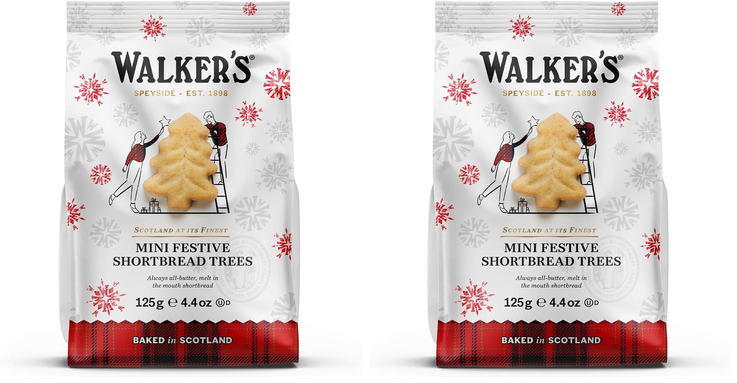 Festive Mini Bag Shortbread Trees (Pack of 2)