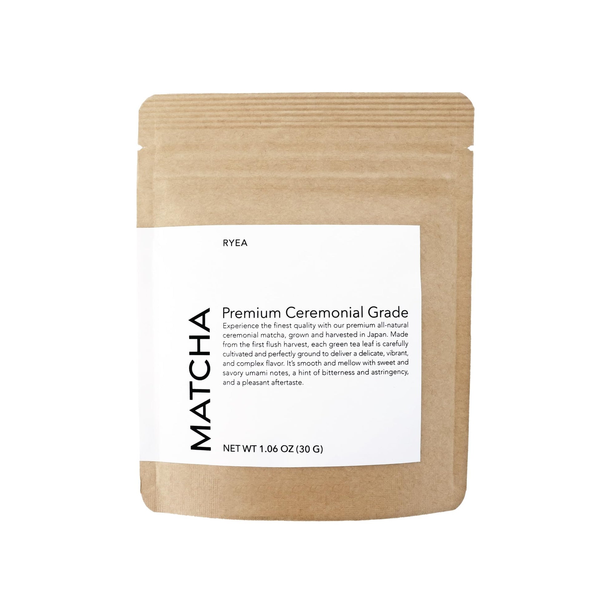 RYEA Ceremonial Grade Matcha Green Tea Powder - First Harvest Japanese Matcha from Kagoshima - Vibrant, Smooth, Complex - Purity