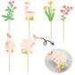 Gyufise 36Pcs Silly Goose Cupcake Toppers Birthday White Goose Baby Shower Theme Kids Baby Boy Girl Decorations Party Supplies F