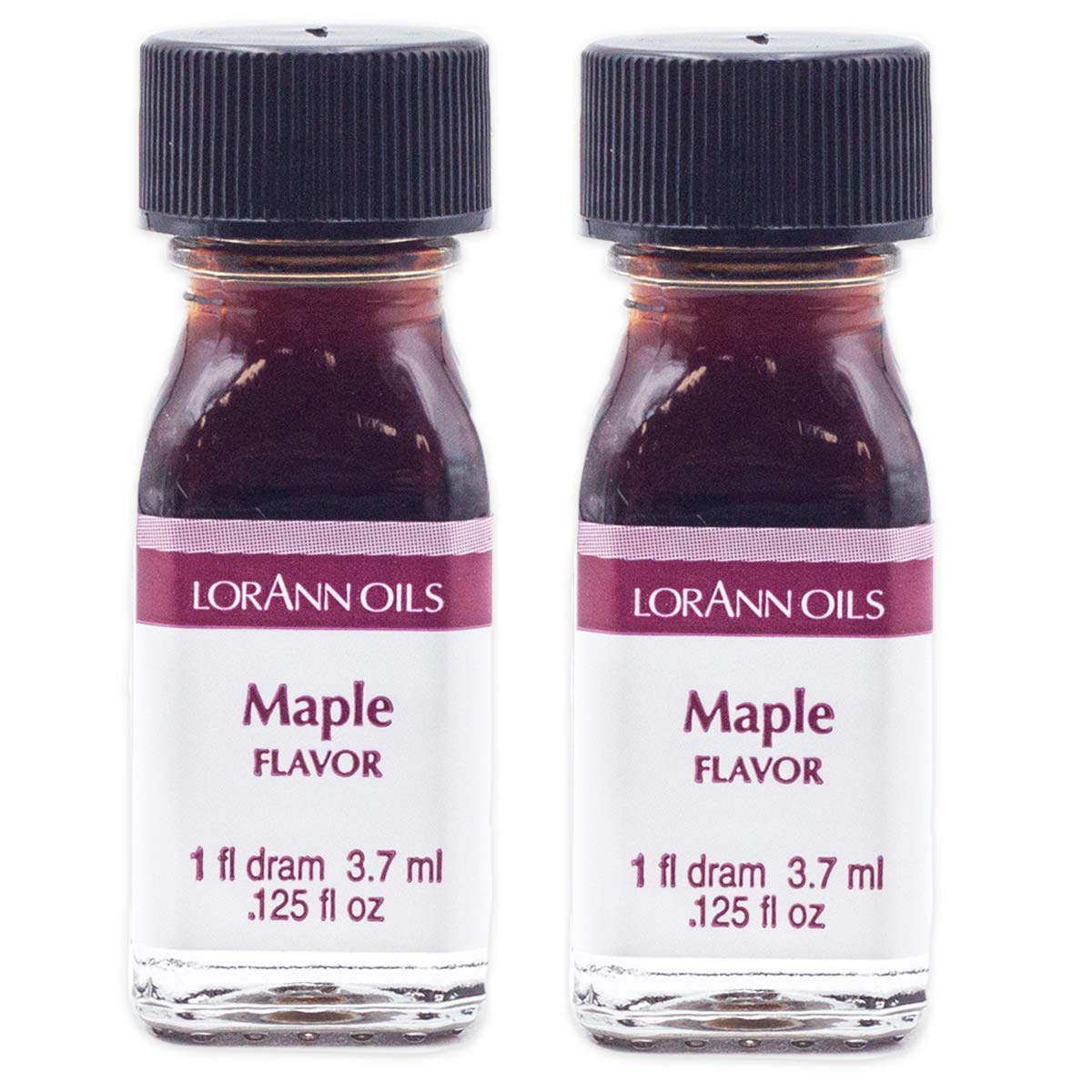 Lorann Maple Ss Flavor, 1 Dram Bottle (.0125 Fl Oz - 3.7Ml - 1 Teaspoon) - 2Pack