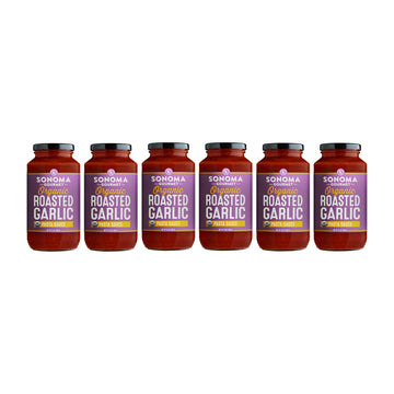 Sonoma Gourmet Roasted Garlic Pasta Sauce | Usda Organic, Non-Gmo, Gluten-Free And No Sugar Added | Made With Fresh Ingredients
