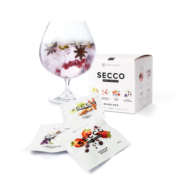 Secco Drink Infusion Signature Variety Box - Pack Of 8 Botanical Sachets For Mixed Flavor  Mocktail & Flavor Blend Mixers - Mixologist Standards Beverage-Style Infusions For All Home Bartending Enthusiasts