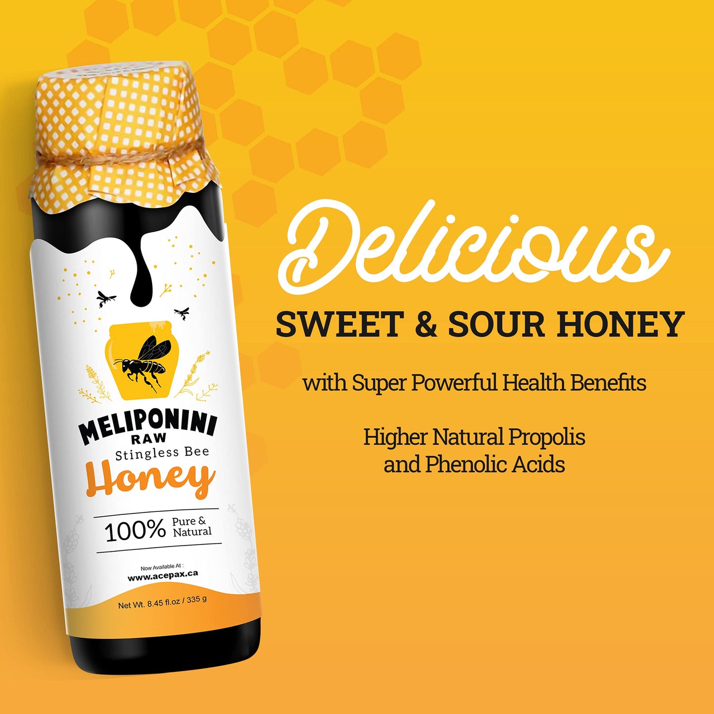 Meliponini - Stingless Bee Honey, Antioxidant-Rich Raw Honey, A Powerful Alternative To Manuka Honey, Tasty Sweet And Sour Pure