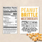 Darrell Lea Peanut Brittle Premium Chocolate Bar, Non-GMO, 5.6 Ounce