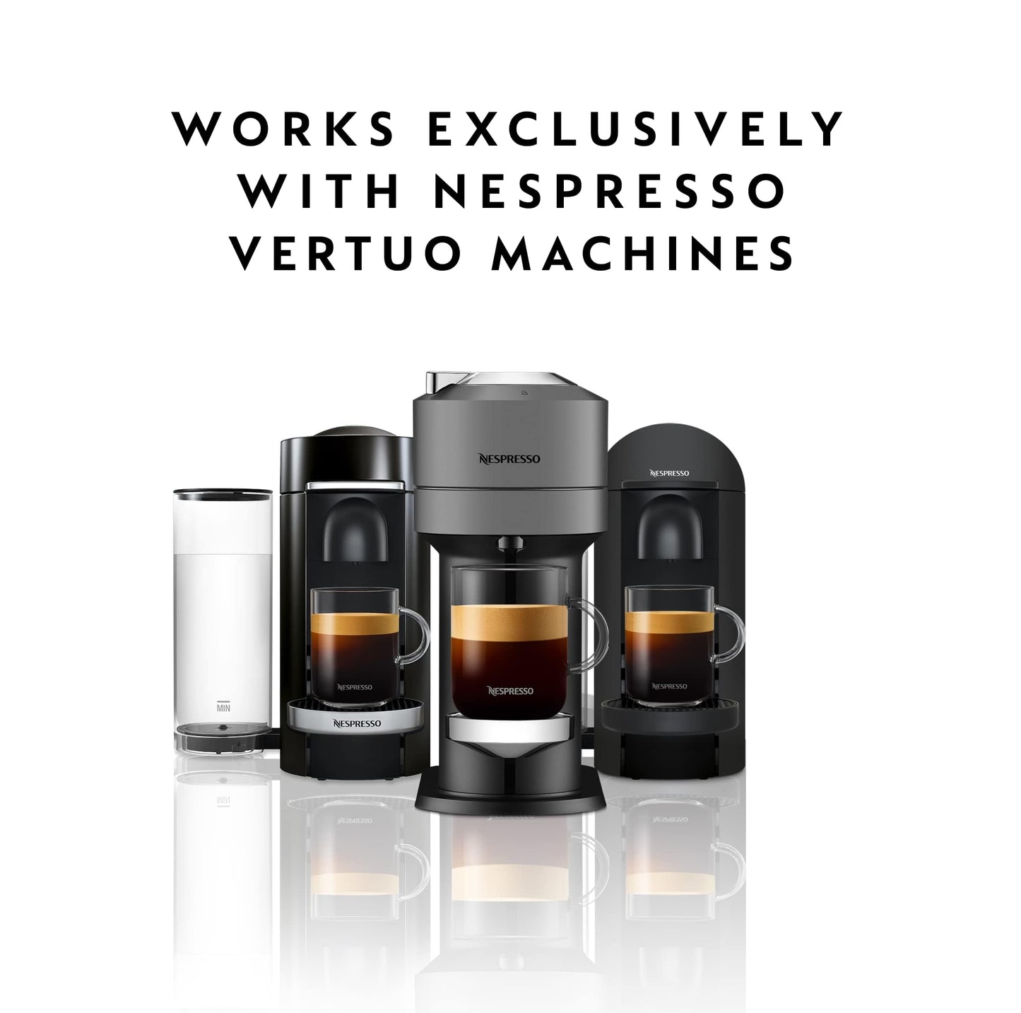 Nespresso Espresso compact pieces Vertuo Variety Pack, Medium & Dark Roast, 50 Count, Model u-c-15948