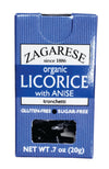Zagarese 100% Organic Licorice with Anise, 0.88-Ounce Flip Top Boxes (Pack of 6)