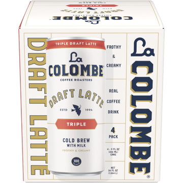 La Colombe Triple Draft Latte - 9 Fluid Ounce, 4 Count - 3 Shots Of Cold-Pressed Espresso And Frothed Milk - Made With Real Ingr
