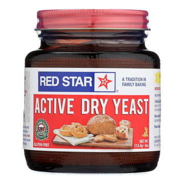 Red Star Active Dry Yeast Baking Powder 4 oz (Pack of 12)