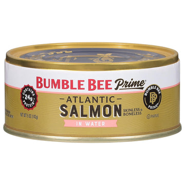 Bumble Bee Atlantic Salmon, 5 oz Can - Premium, Gluten Free, 24g Protein per Serving, Kosher