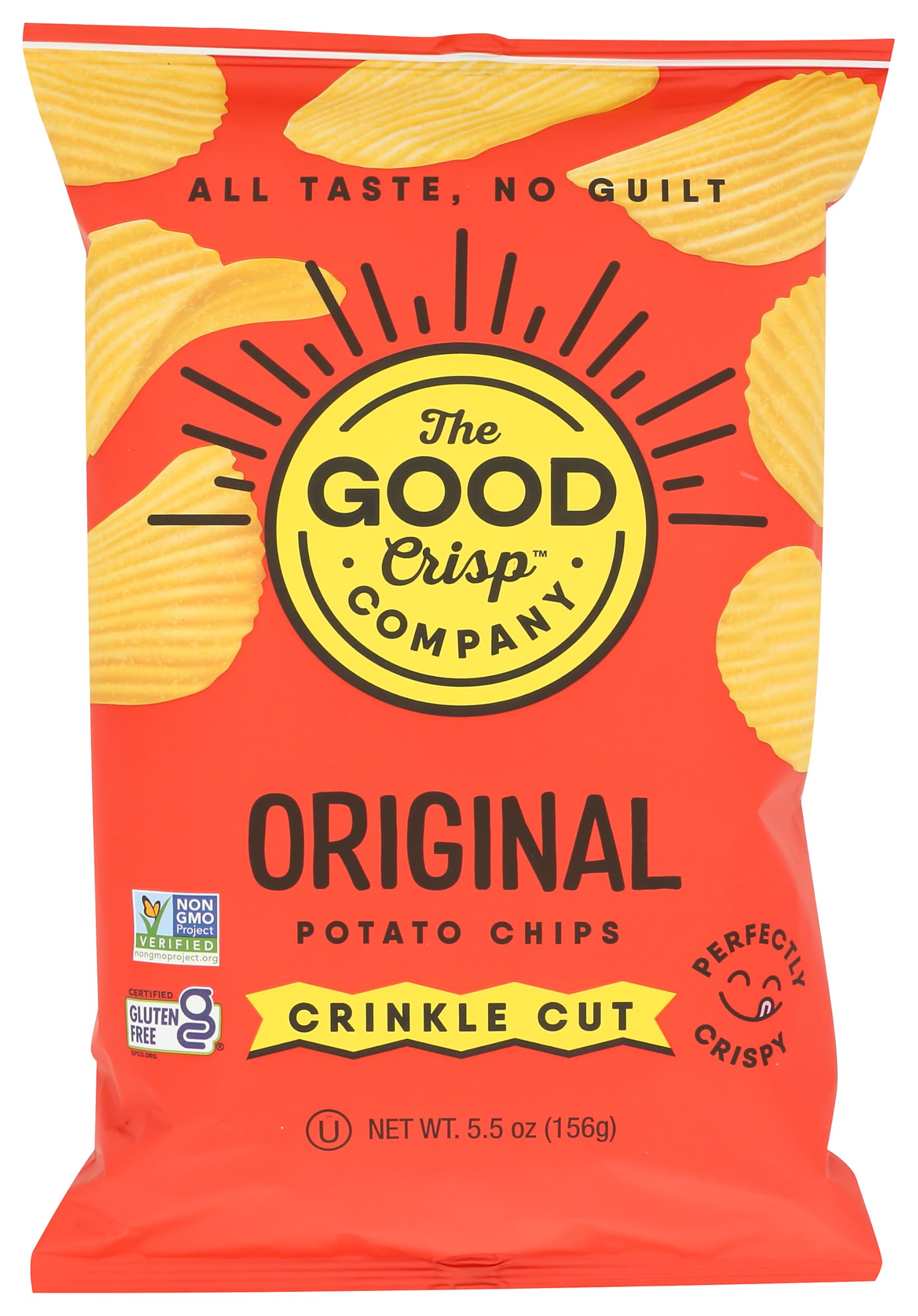 THE GOOD CRISP COMPANY Original Crinkle Cut Potato Chips, 5.5 OZ