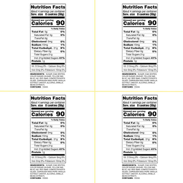 4 Pack Krunchy Melts Original Meringue Cookies | Halloween Vanilla 4-Pack | Only 90 Calories Per Serving | Fat Free, Gluten Free