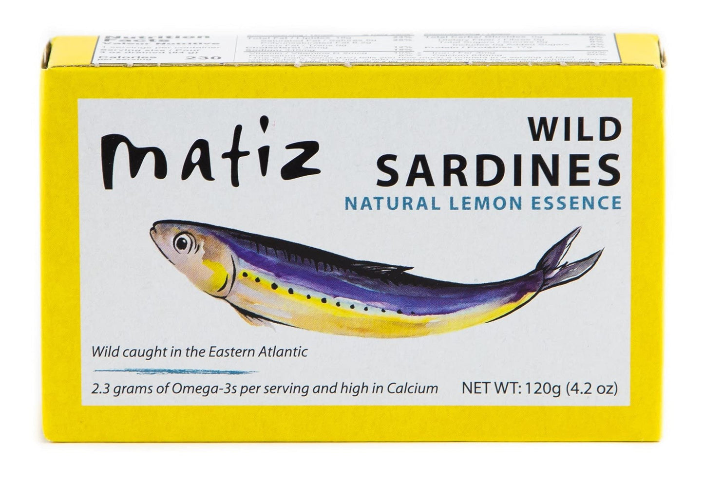 Matiz Espaa Wild Caught Sardines with Natural Lemon Essence (4.2 oz.) Keto and Paleo Friendly (4.2 Ounce (Pack of 12))
