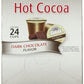 Grove Square Hot Cocoa Dark Chocolate, 24 Single Serve Cups, Rich Brown, Model 12G109F4652