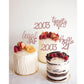 24 Pcs Glitter 21St Birthday Cupcake Toppers For Celebrating Twenty-One Years Old Birthday Party Decorations (Rose Gold)