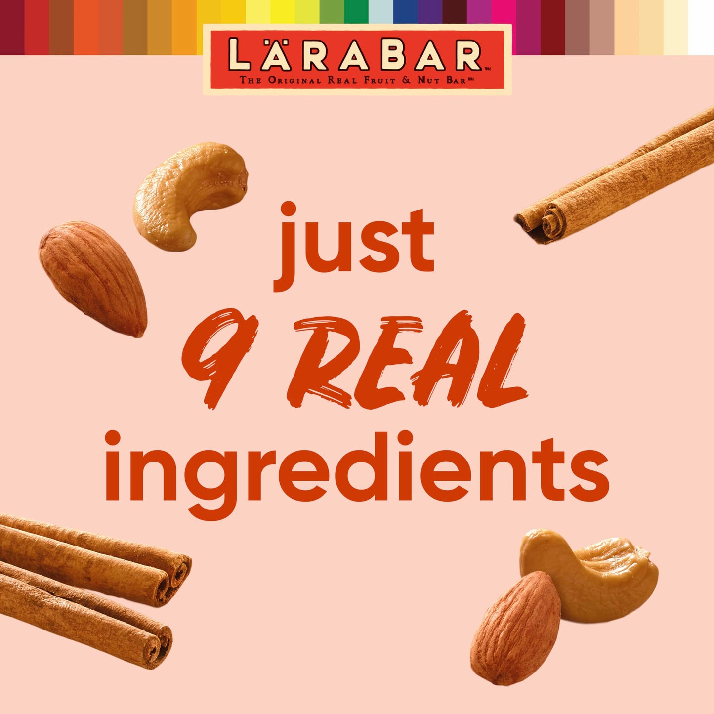 Larabar Limited Edition Pumpkin Pie, Gluten Free Vegan Fruit & Nut Bars, 6 Bars, 9.6 Oz Box