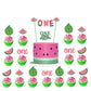 Czolden Watermelon Cake Toppers Kits One In A Melon Cupcake Topper Baby Shower 1St Birthday Party Supplies Paper Cake Decoration