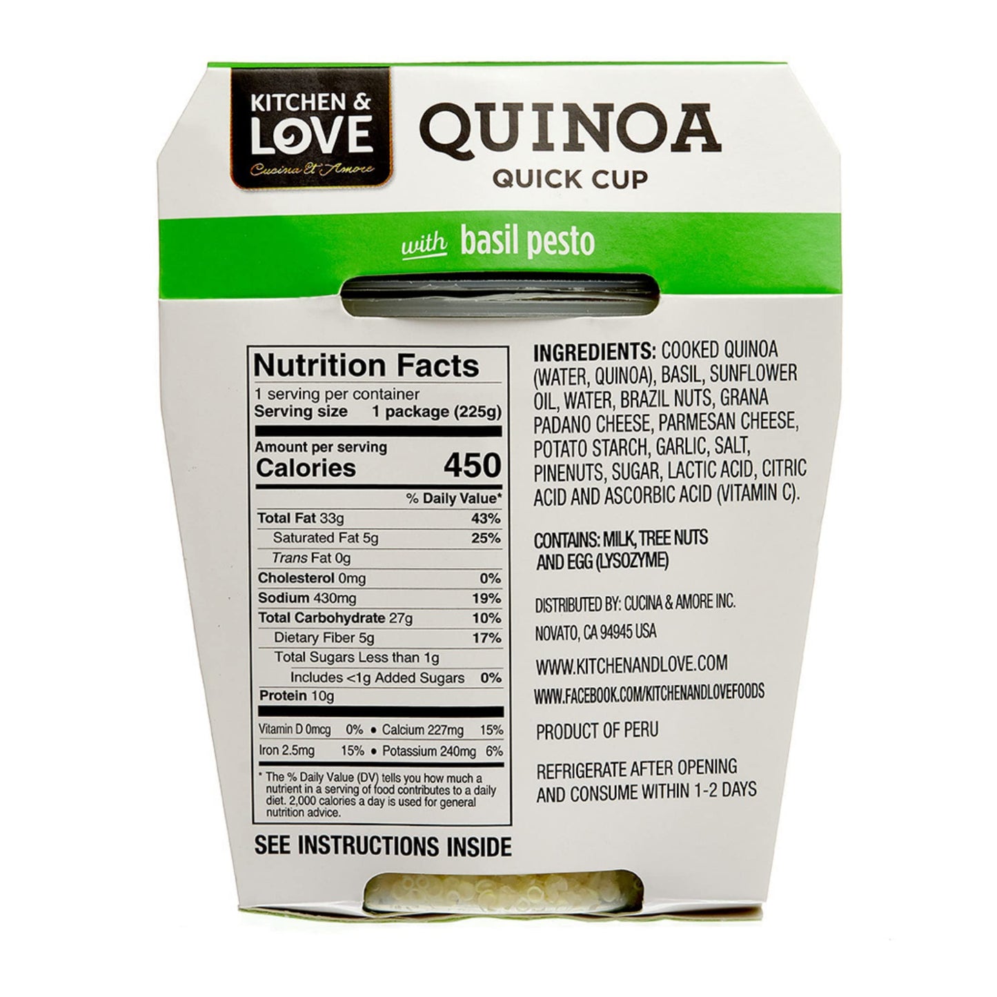 Kitchen & Love Quinoa Quick Meal 6-Pack | Gluten-Free, Ready-to-Eat, 7.9 Ounce