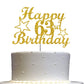 63 Birthday Cake Topper Gold Glitter, Party Decoration Ideas, Premium Quality, Sturdy Doubled Sided Glitter, Acrylic Stick. Made
