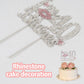 Laskyer I'M 40Th Funny Birthday Pink Rhinestone Cake Topper - Happy 40Th Birthday Cheers To 40 Years Old Forty Bday Party Metal