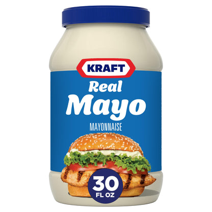 Kraft Real Mayo Creamy & Smooth Mayonnaise - Classic Spreadable Condiment For Sandwiches, Salads And Dips, Made With Cage-Free E