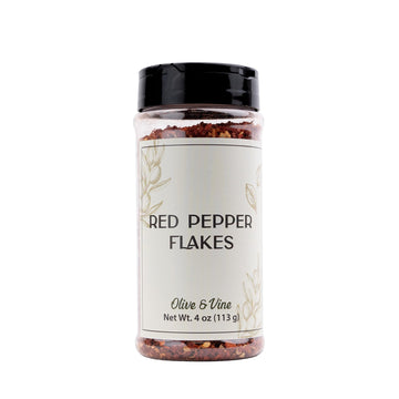 Olive & Vine Red Pepper Flakes Seasoning for Pizza, Pasta & Soups, 4 Ounce