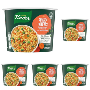 Knorr Rice Cup Chicken Flavored Fried Rice 8 ct Delicious Rice Dish No Artificial Flavors or Preservatives 2.6 oz (Pack of 5)