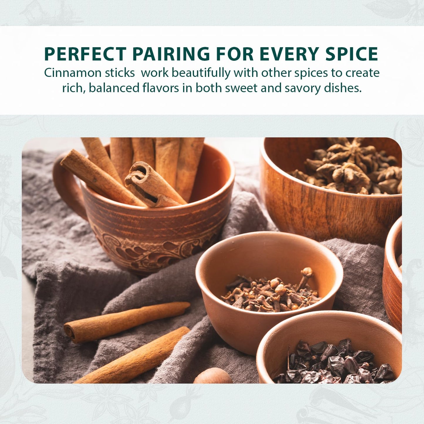 Soeos Cinnamon Sticks, 8 oz, Cassia Cinnamon, Strong Aroma, Perfect for Baking, Cooking, Beverages, Coffee and Tea