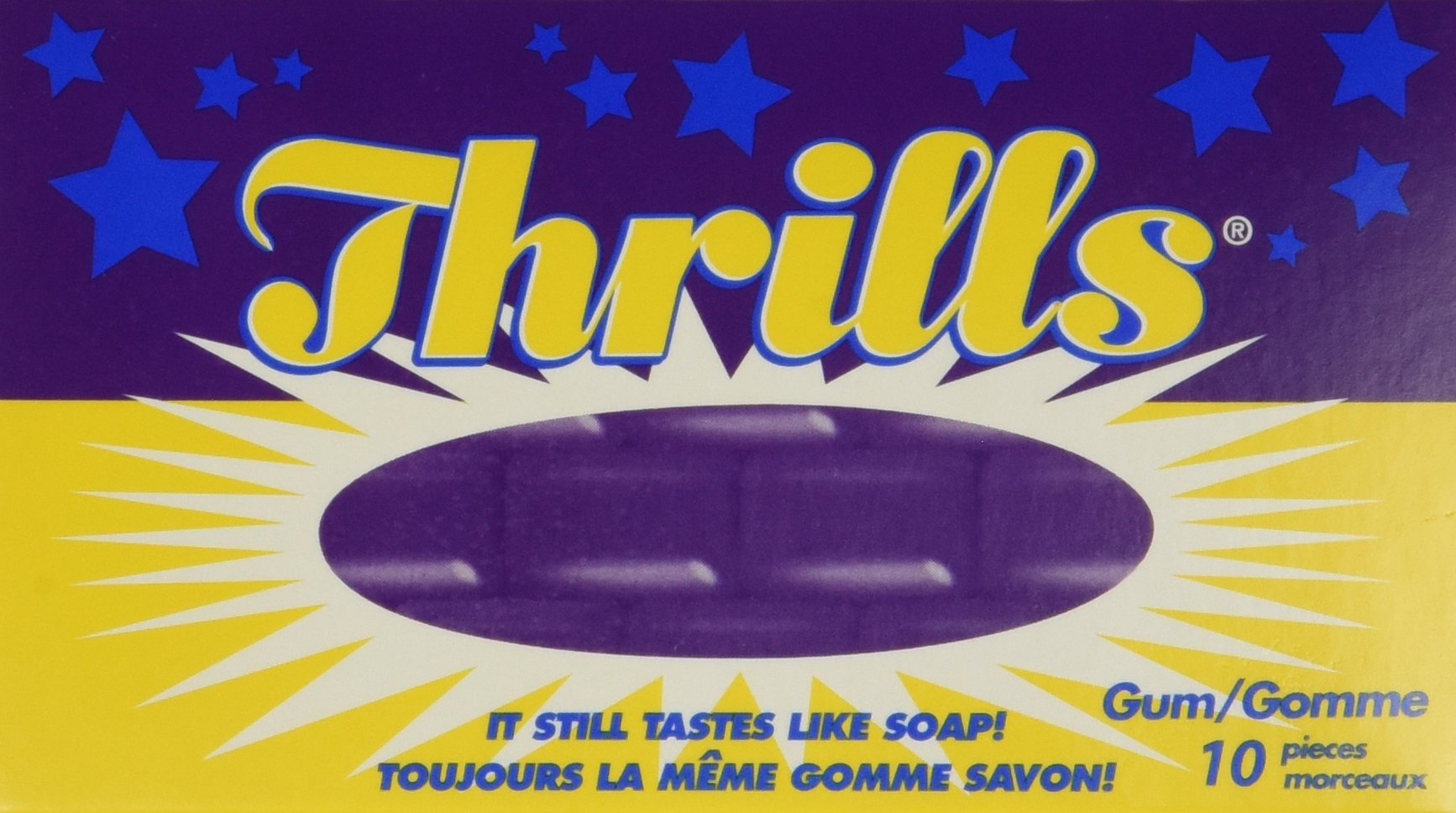 Thrills Chewing Gum, 10 Count - 20 Pack {Imported From Canada}