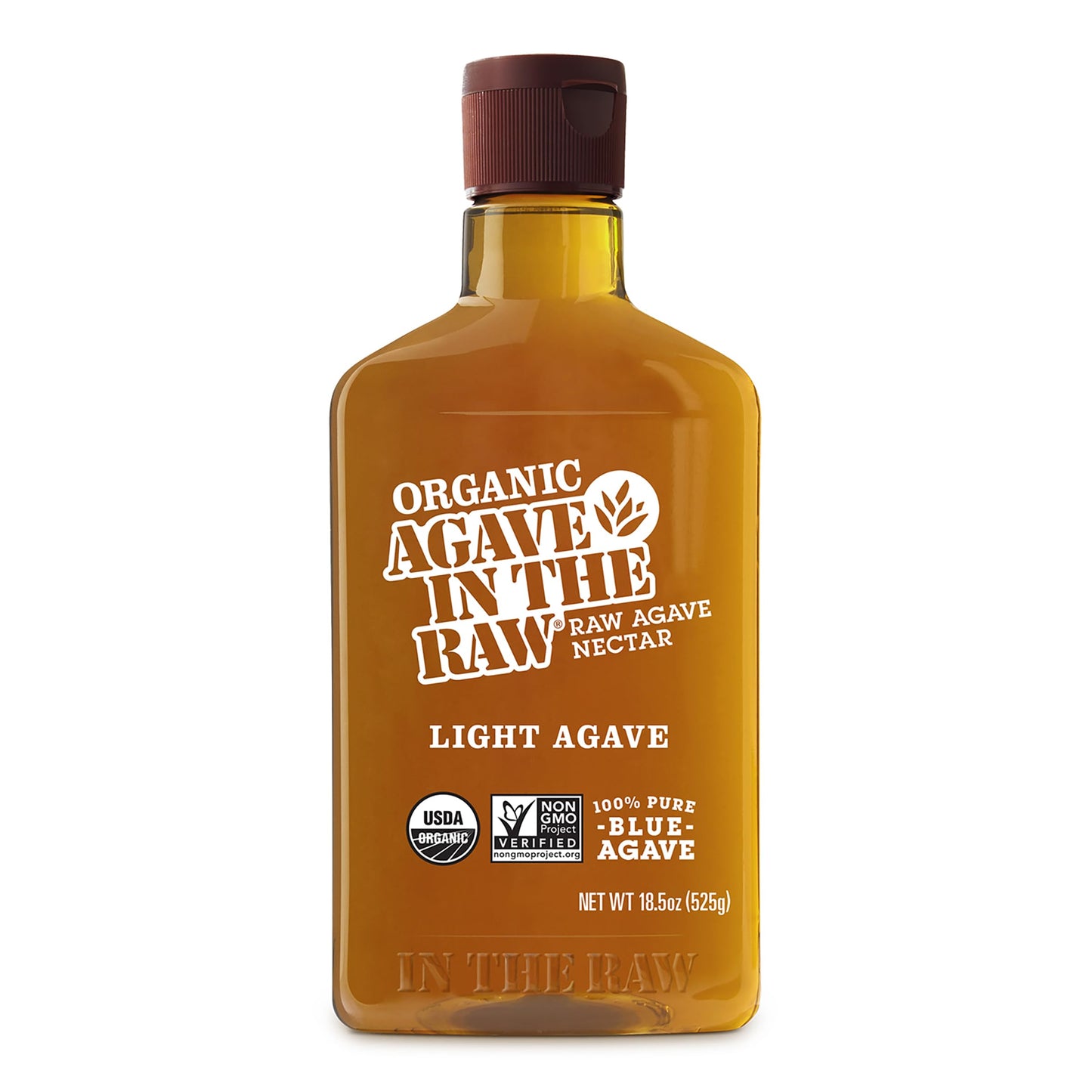 Organic Agave In The Raw Light Agave Nectar, 18.5 oz., Made With Organic Blue Agave From Mexico, USDA Organic, Non-GMO Project V