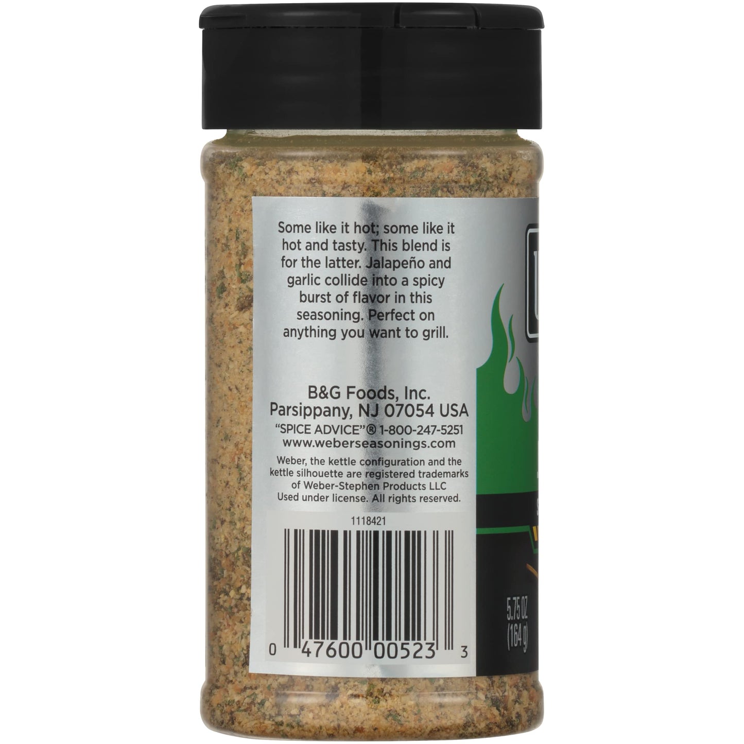 Weber Garlic Jalapeno Seasoning, 5.75 Ounce Shaker