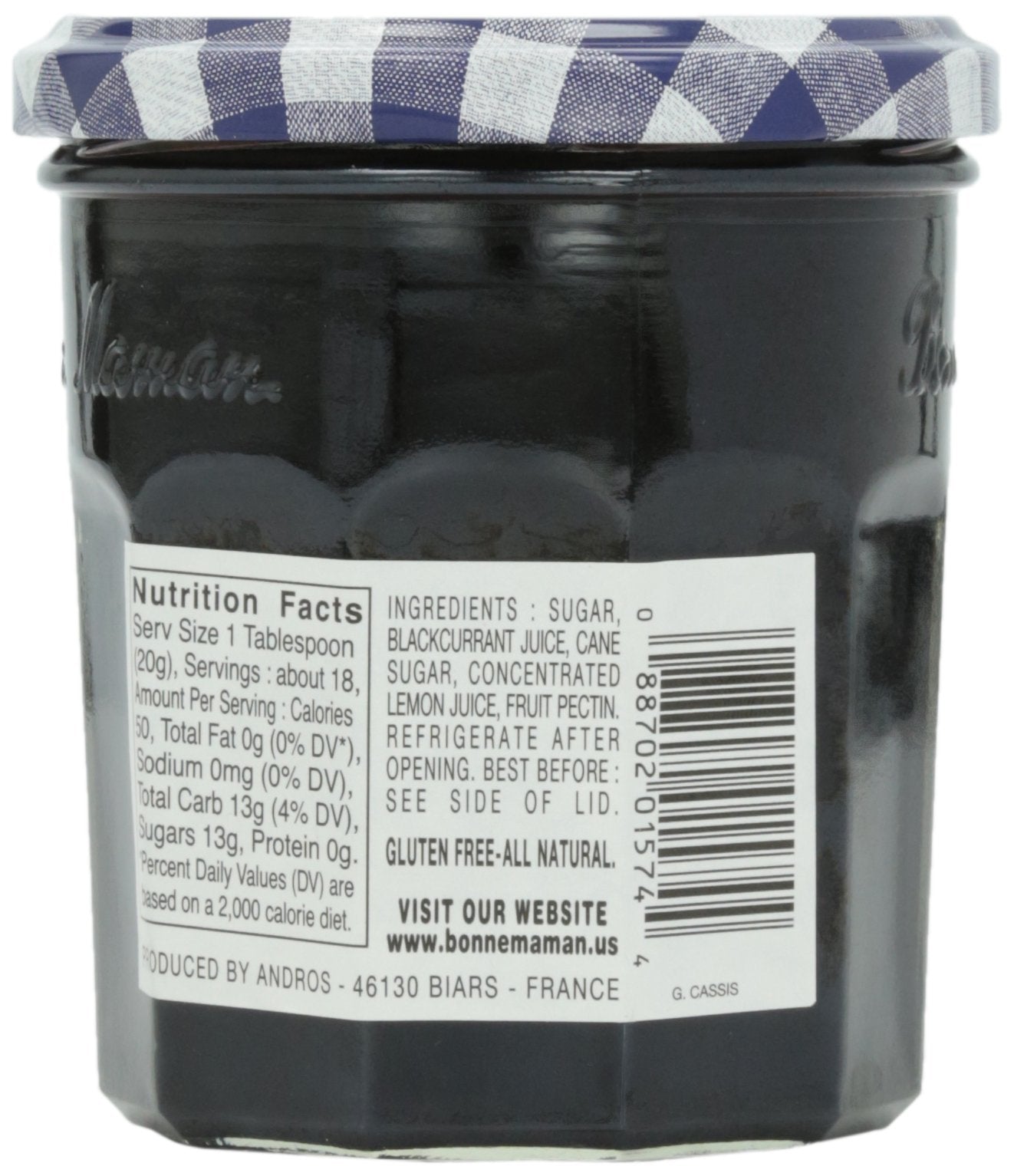 Bonne Maman Black Currant Jelly, 13 Ounces