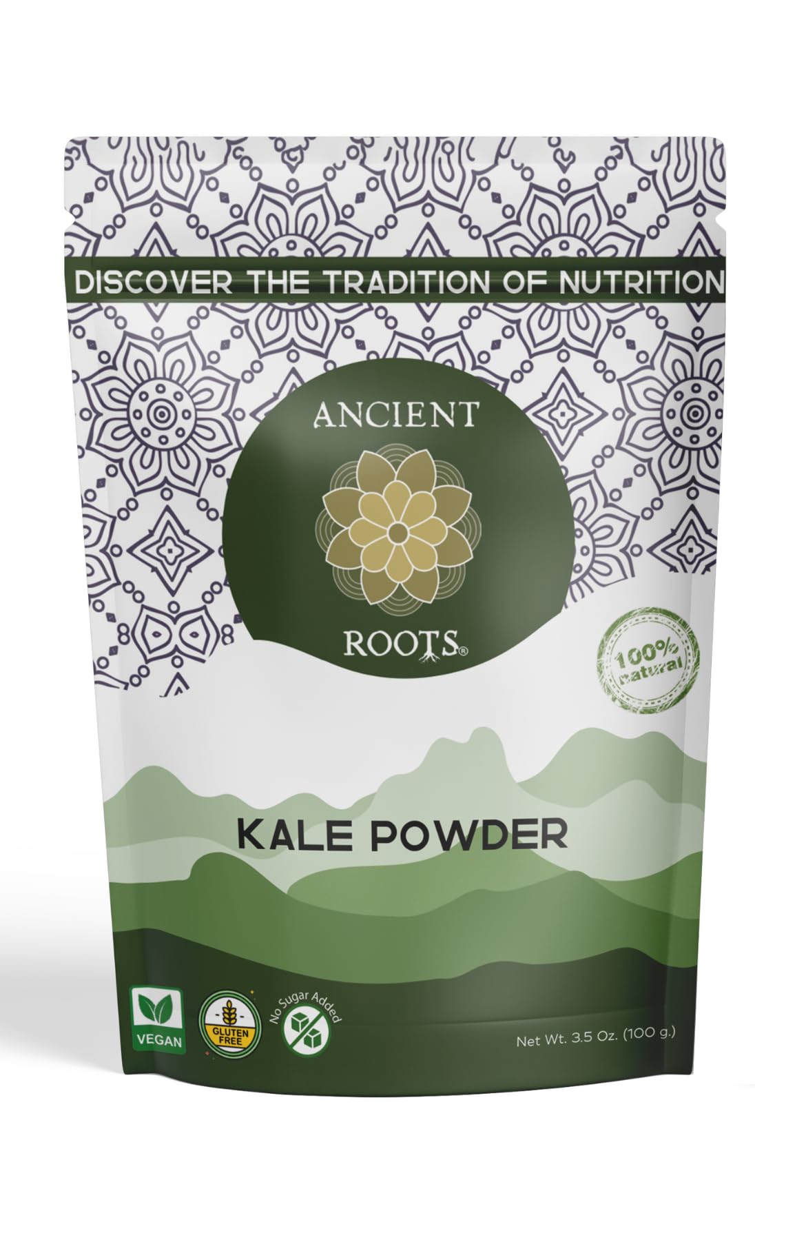 Ancient Roots Kale Powder - All-natural Vegetable Powder, No Sugar Added, No Preservatives, Supports Heart Health, Natural Sourc