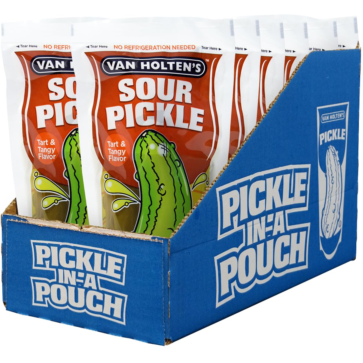 Van Holten'S Pickles - Jumbo Sour Pickle-In-A-Pouch - 12 Pack